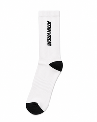 (PREORDER) ATHNVRDIE Performance Crew Socks — Black & White