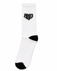 (PREORDER) ATHNVRDIE Performance Crew Socks — Black & White